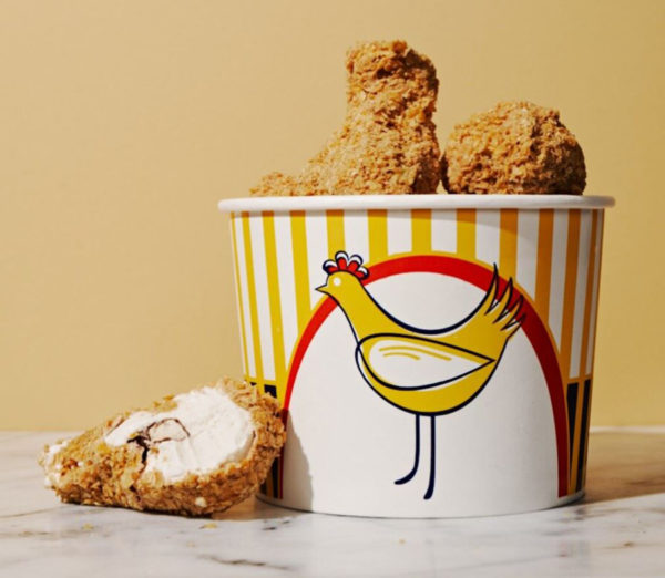 This Realistic Fried Chicken Ice Cream Covered With Corn Flakes Will