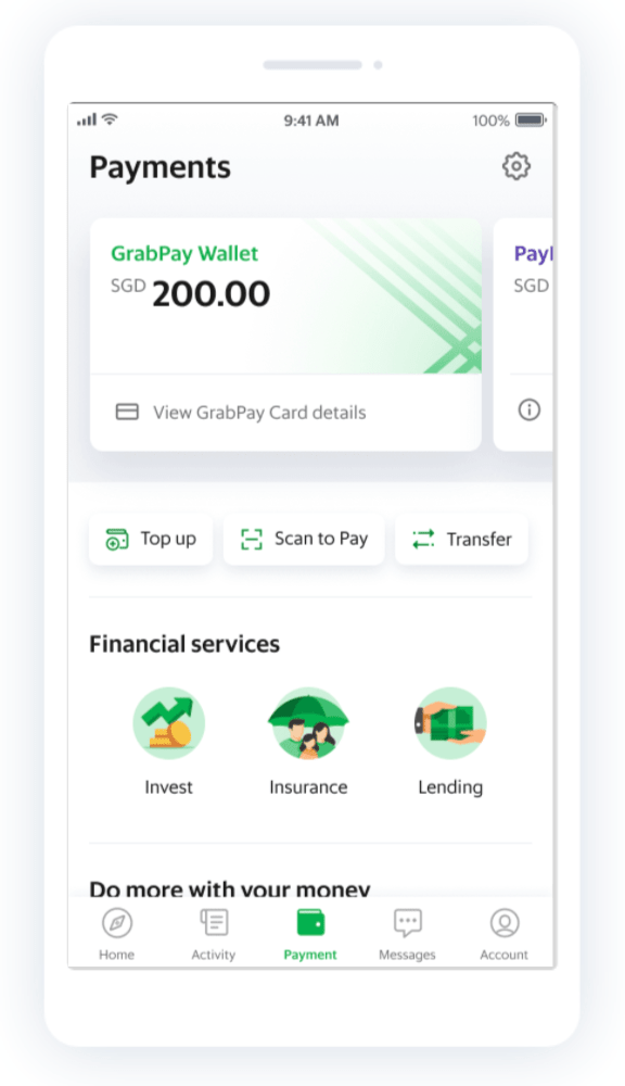 Grabpay wallet transfer