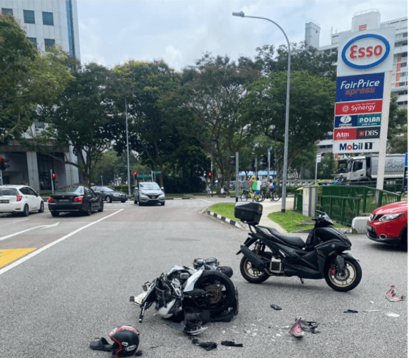 motorcyclist accident injured