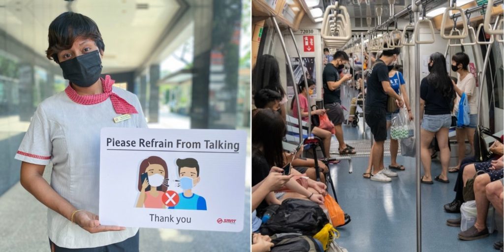 SMRT Staff With ‘No Talking’ Signs May Approach & Remind You To Keep ...