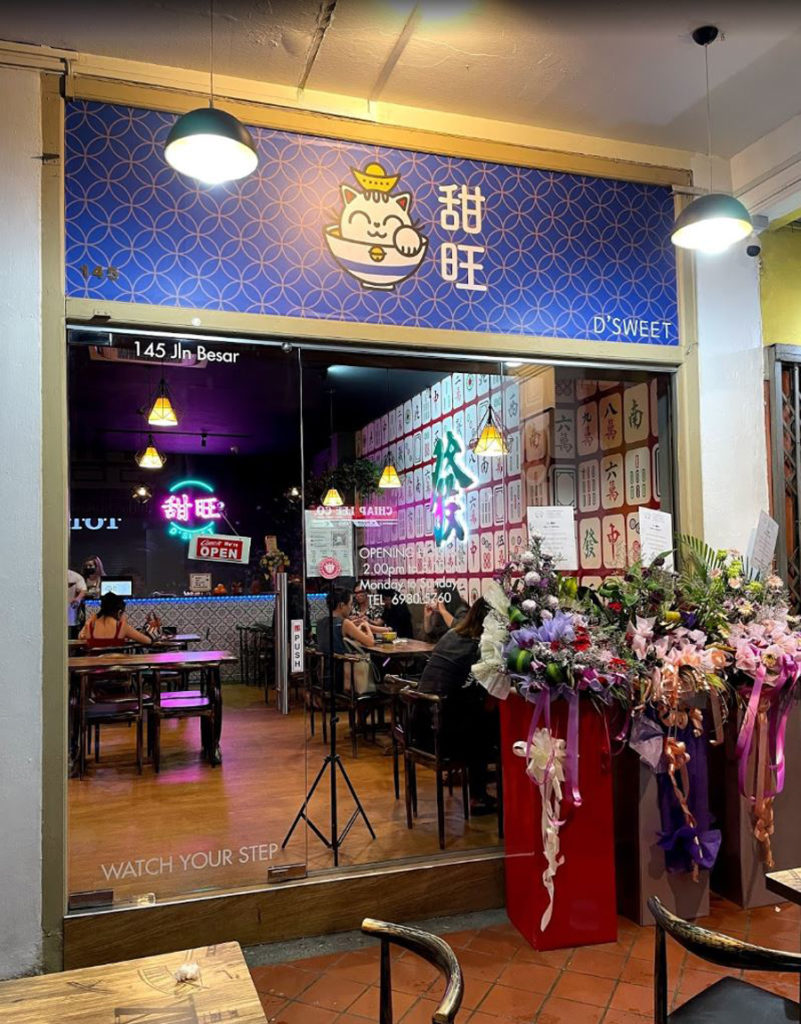 Jalan Besar Café Has Mahjong Tiled Wall, Serves Durian Desserts & Yam