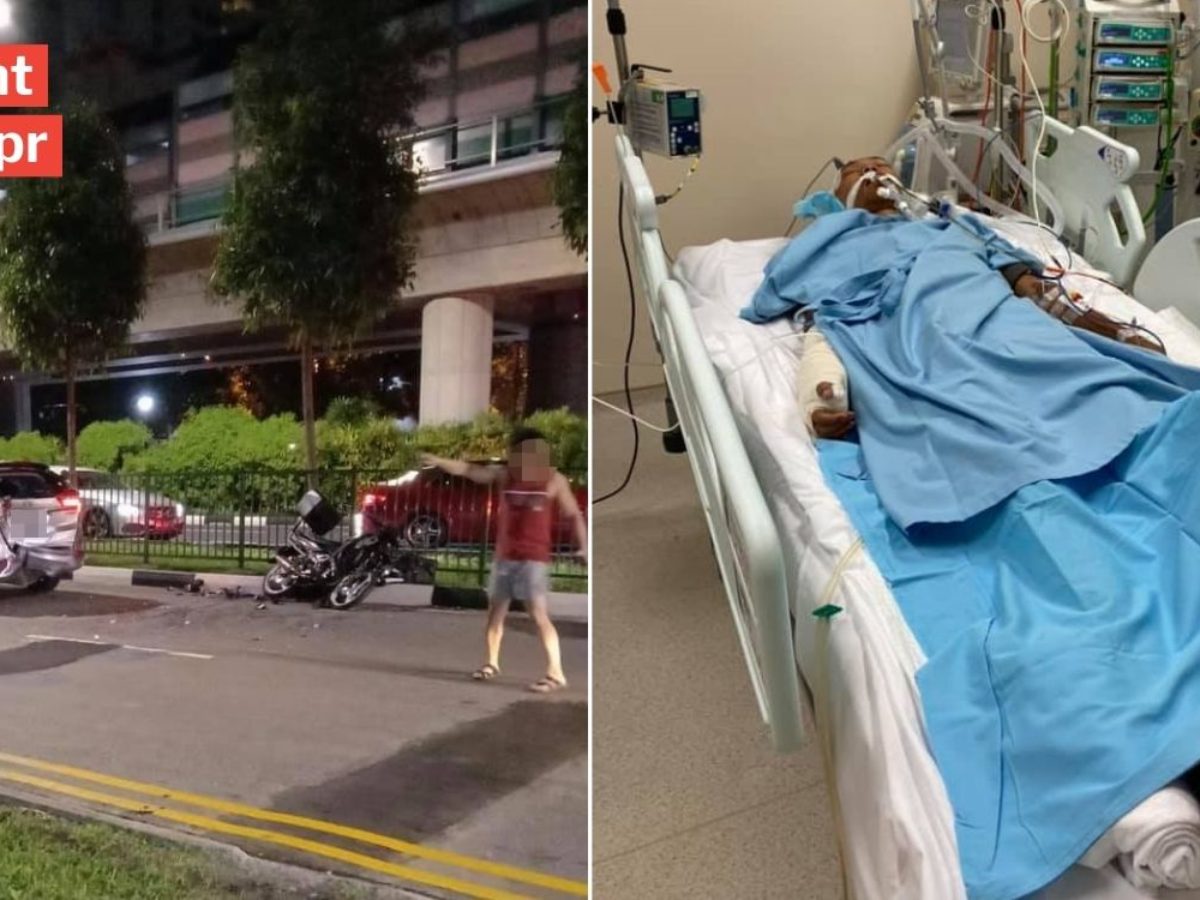 grabfood rider s hospital bills exceed 100k after jurong accident brother single dad seek donations