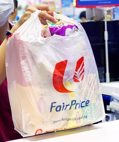 Plastic Bags Will Cost 10 Cents Each At All FairPrice Xpress & Cheers