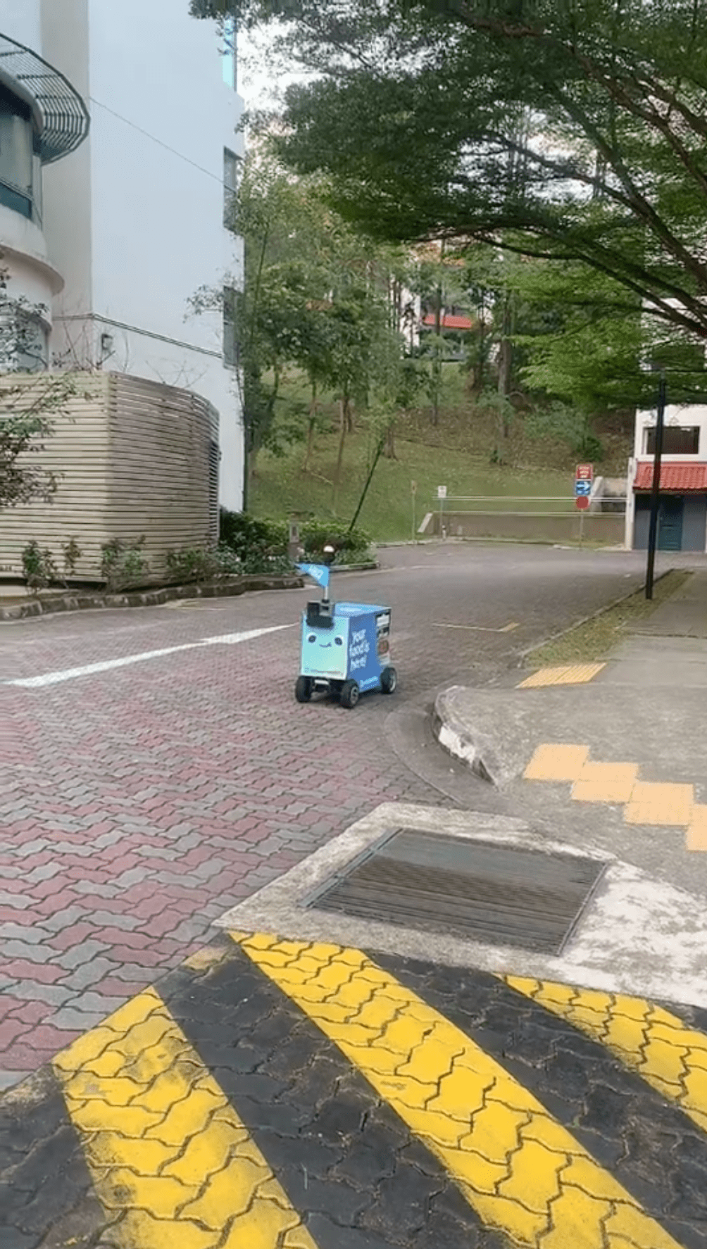 food delivery rider robot