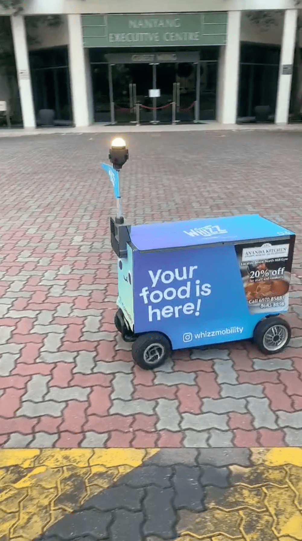 food delivery rider robot