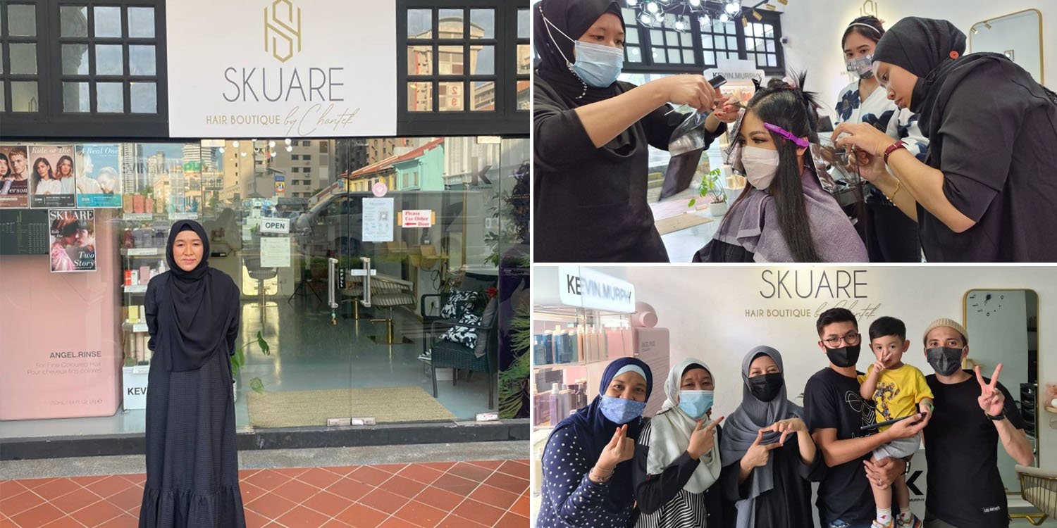 Mum Of 4 Opens First Muslimah-Friendly Unisex Hair Salon In Jalan Besar  After 20 Years' Training