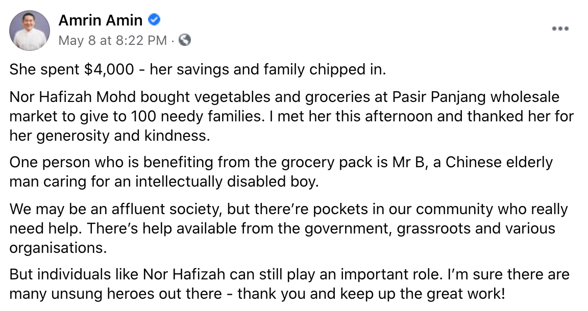 Lady savings groceries
