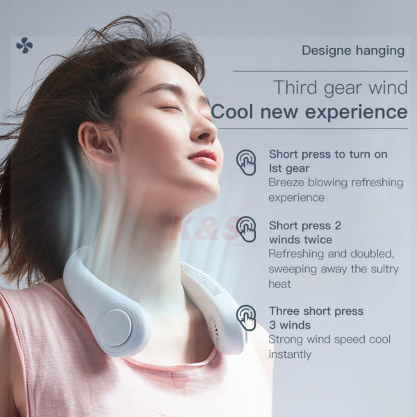 This Portable Fan Blows A Cool Breeze Around Your Neck So You're Always