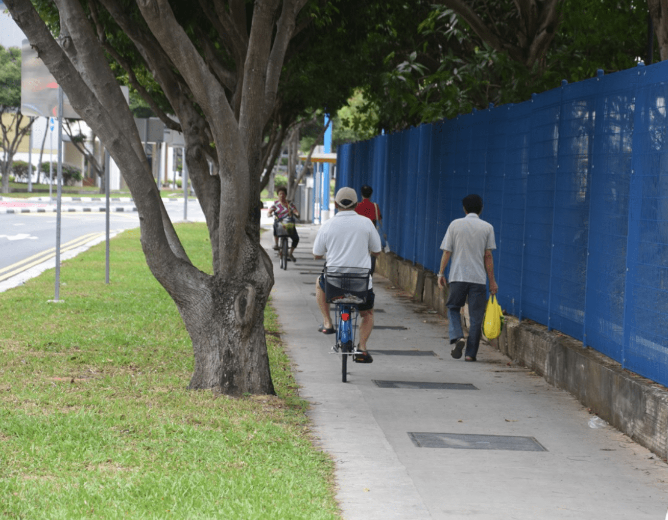 bicycle hits man pavement