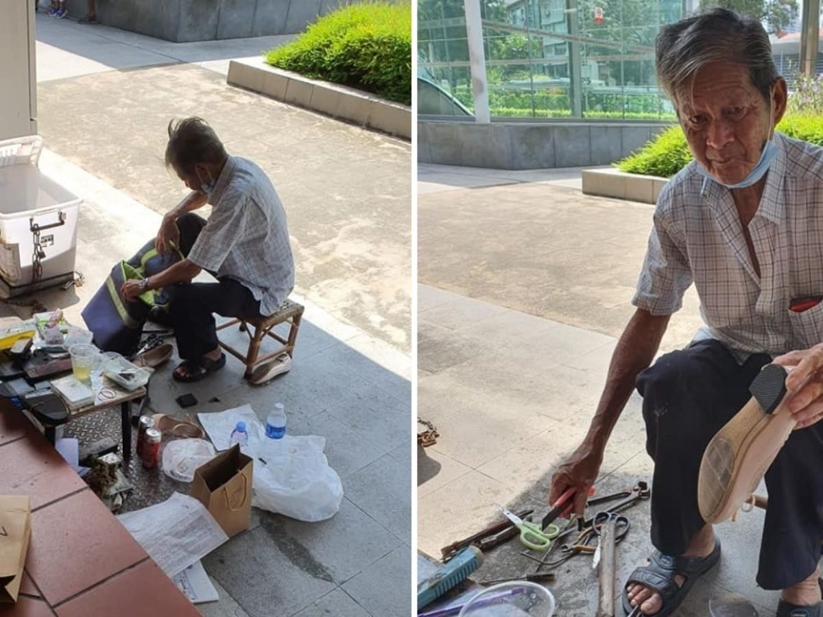 Cobbler Continues Dying Trade Outside Holland Village MRT To Support Wife &  Son