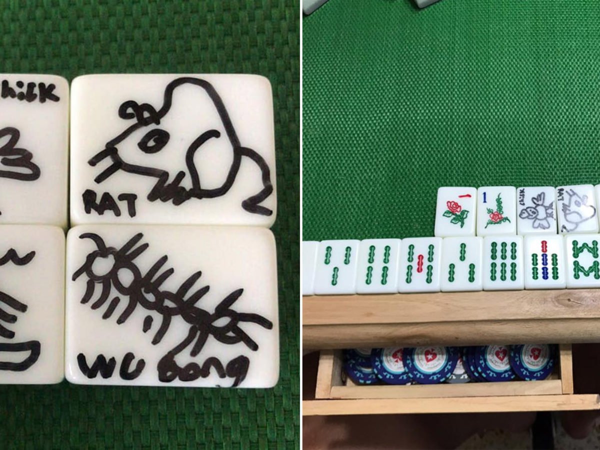 S'pore Mahjong Kakis Draw Animal Tiles Using Markers, Netizens Praise Their  Creative Improvisation