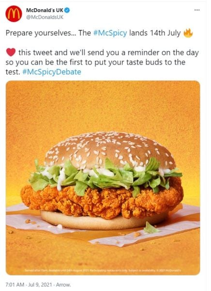 McDonald’s UK Will Launch McSpicy Burger On 14 Jul As A Limited-Edition ...