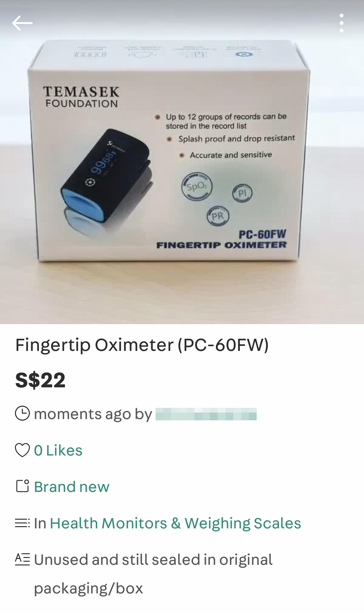oximeters resold carousell
