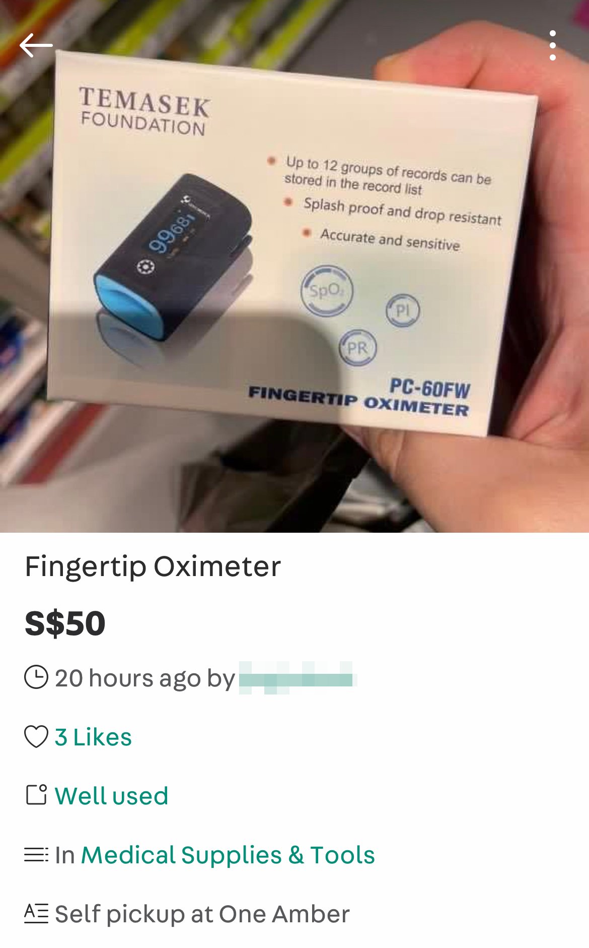 oximeters resold carousell