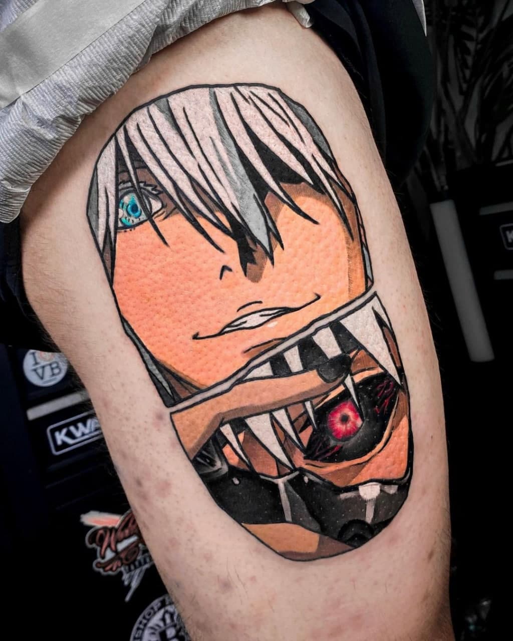 HorikiTattoos в Twitter First post on Twitter How exciting lol here is a  picture of a fun tattoo I did of Kaneki from Tokyo Ghoul  hope everyone  is having a great