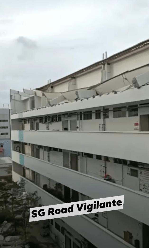 Bedok roof collapses