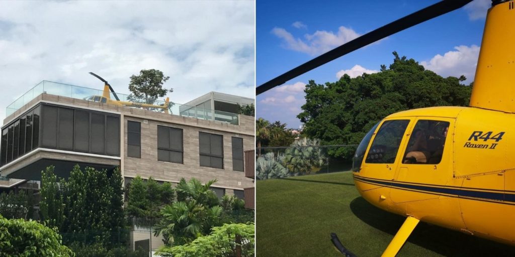 Bukit Timah House Has Helicopter On Its Roof, Looks Like A Beverly