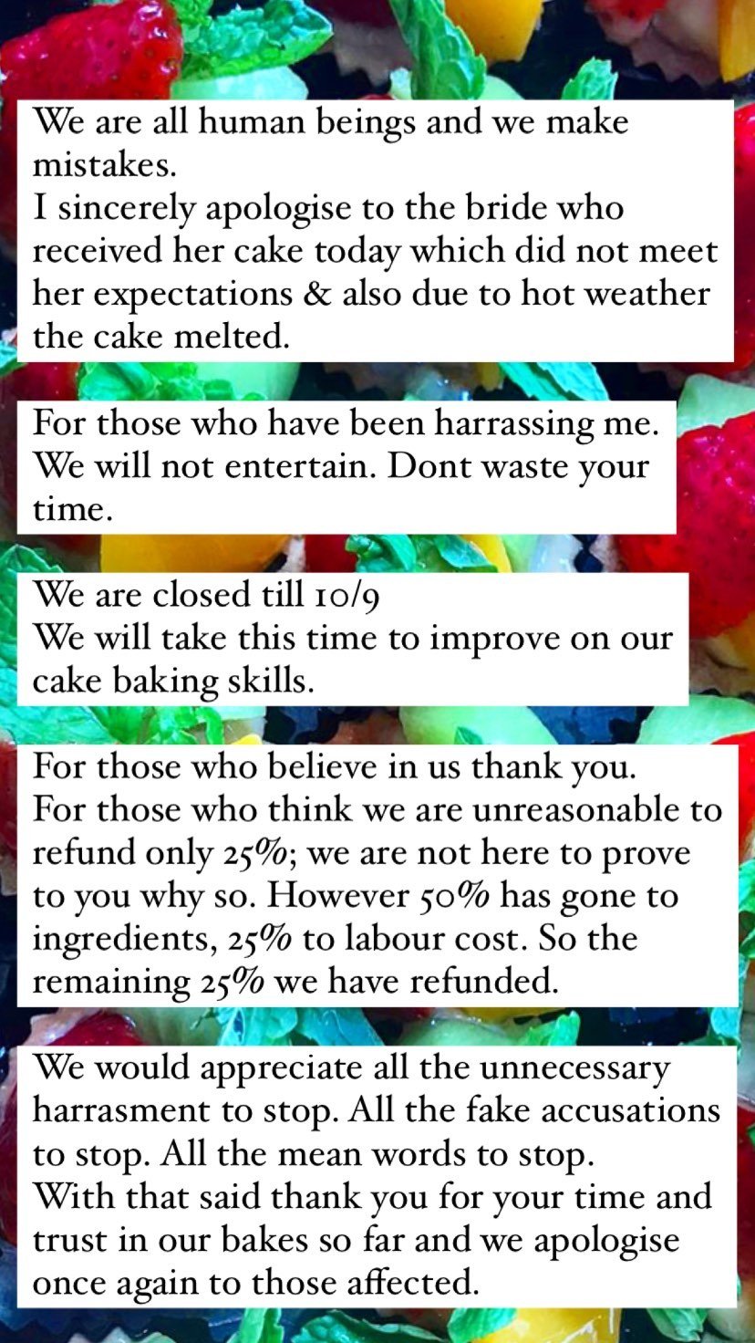 cake apology
