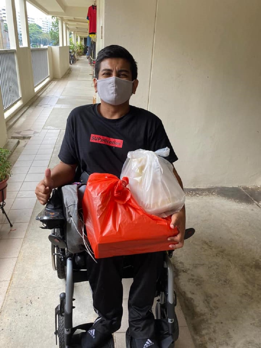 wheelchair-bound courier