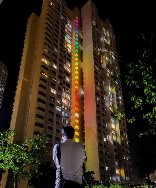 Clement Block Clementi HDB Block Decked In Rainbow Lights For 1 Night Only, Next ...