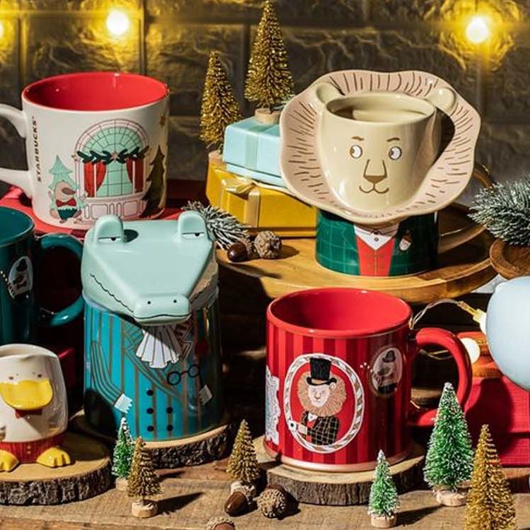 Outlets HTF! Starbucks 2018 Taiwan Christmas collection mug