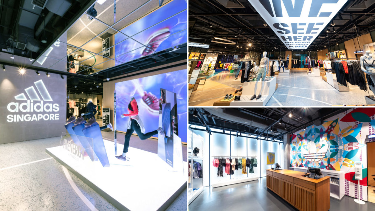 ilegal pollo Intensivo Adidas Brand Centre At Orchard Spans 3 Floors, Has Hidden Kueh Murals &  Live Kinetic Displays