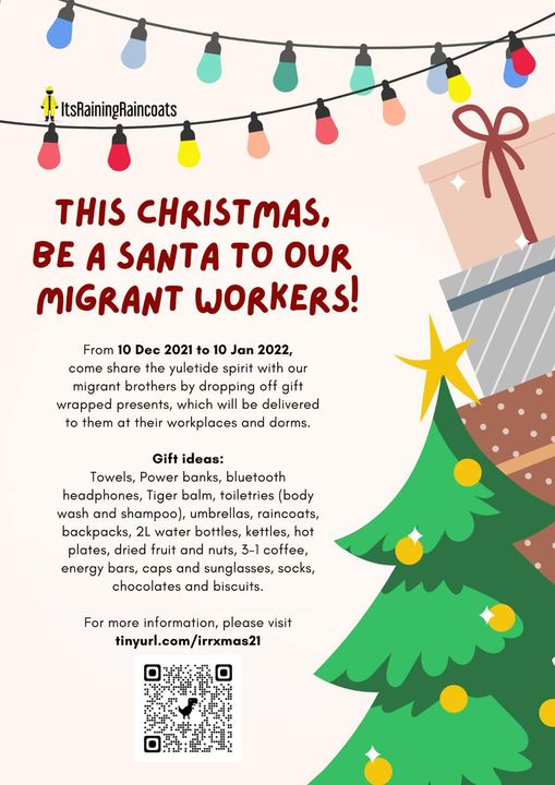 migrant workers christmas presents