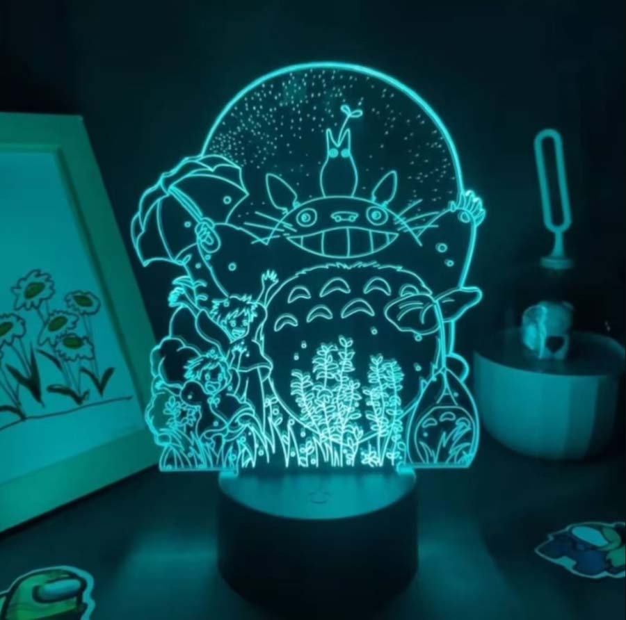 Acrylic Anime Led 3D Night Light Naruto Mix Figures Kids Bedroom Lamp Decor  Gift | eBay