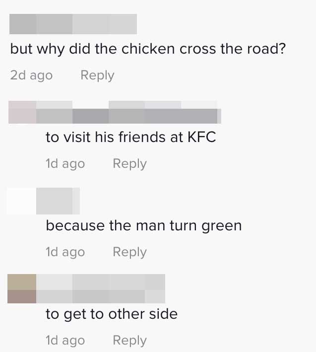 chicken pedestrian crossing