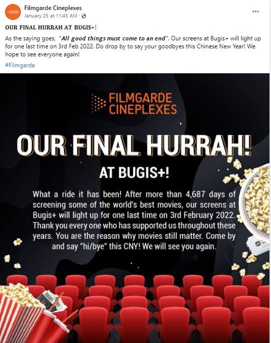 Filmgarde close Bugis 