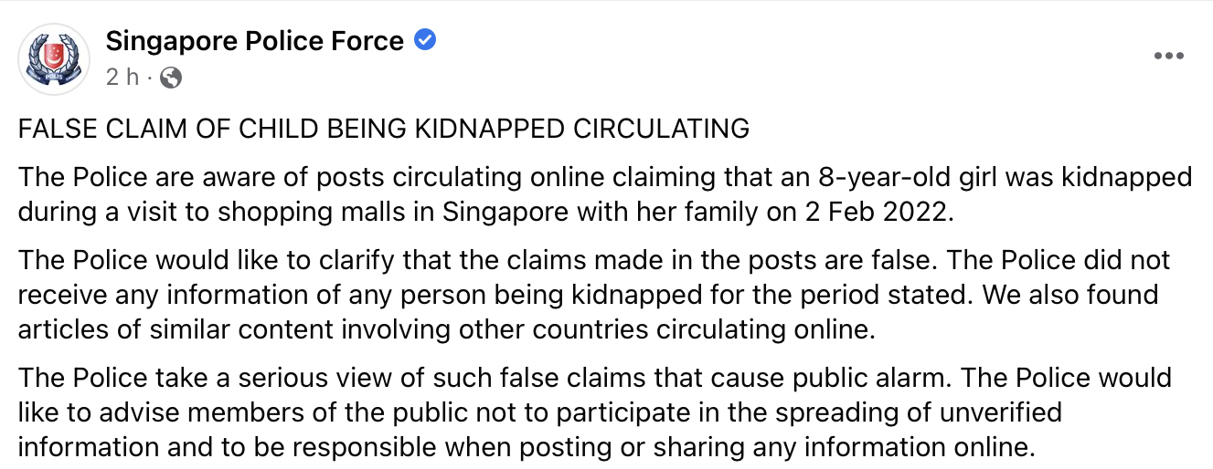 kidnapped false