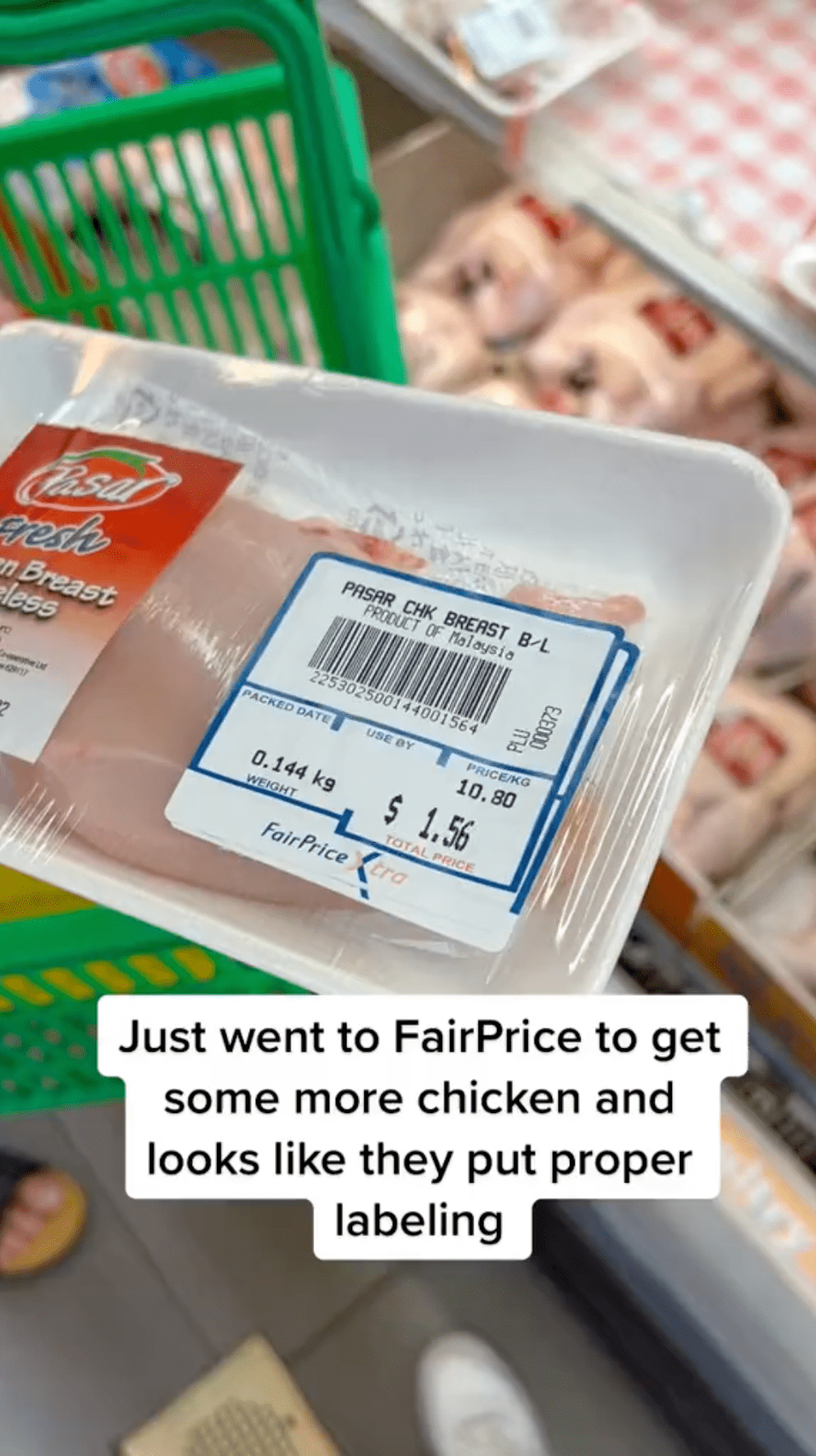 FairPrice labelling error