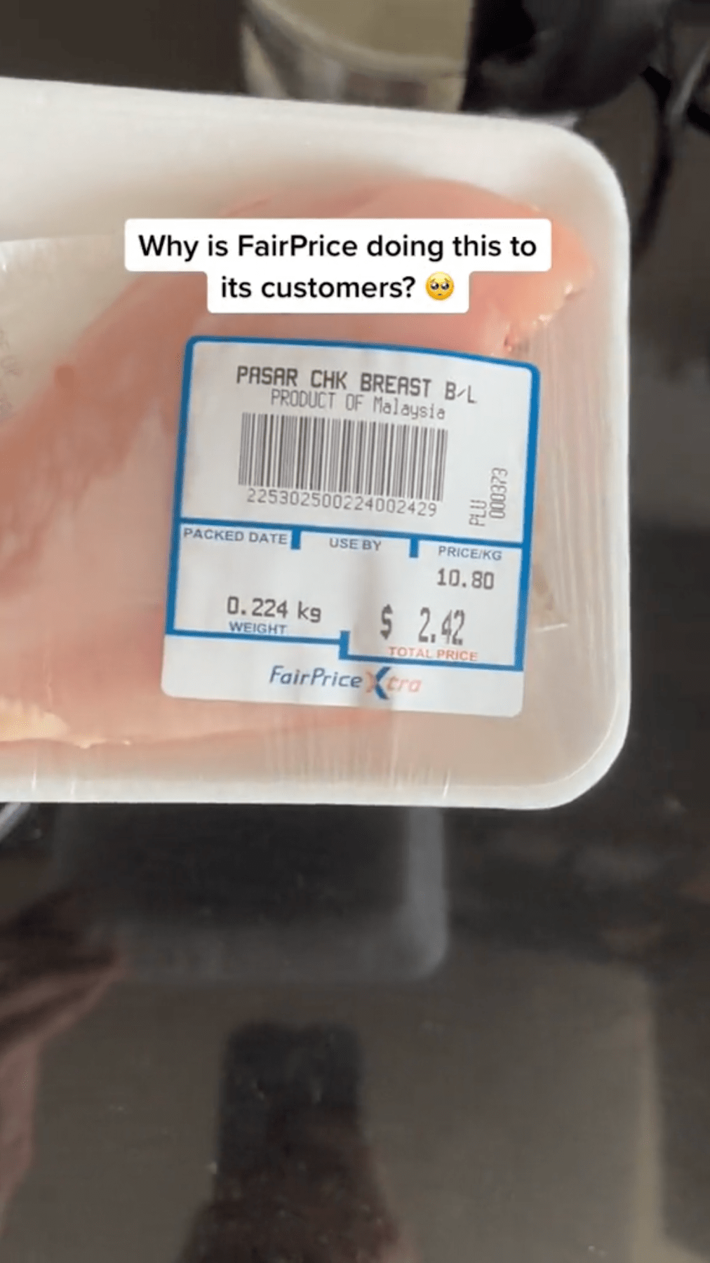 fairprice chicken labelled