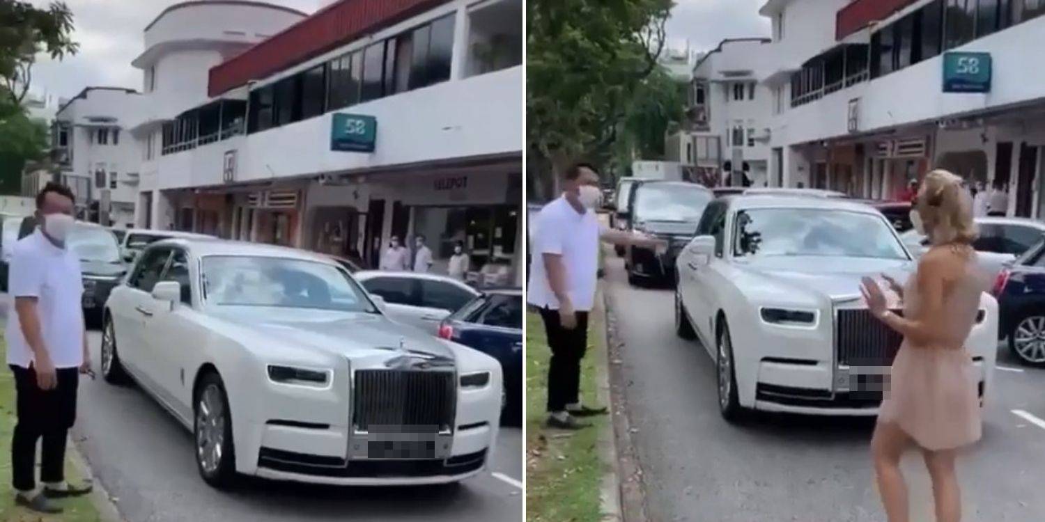 Fresh photo online supposedly shows RollsRoyce drivers point of view in  Tiong Bahru incident  MothershipSG  News from Singapore Asia and around  the world