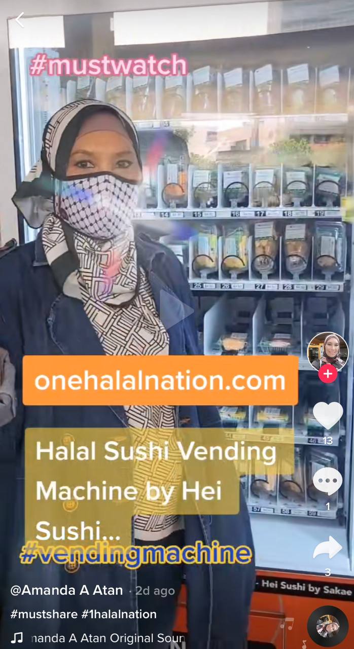 halal sushi vending machine