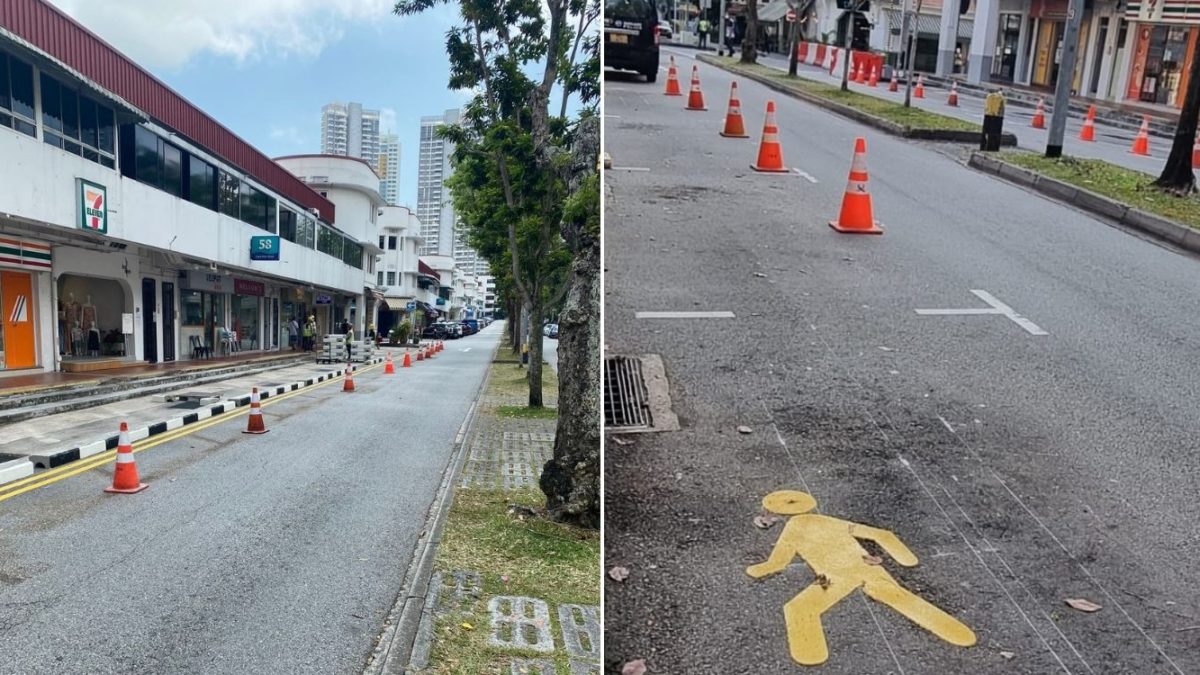 Tiong Bahru Parking Spaces Gone For 6 Months, Wider Footpaths To