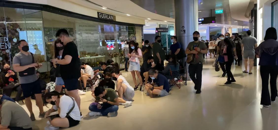 Long Queues At MBS & ION Orchard For OmegaSwatch Collab, Police
