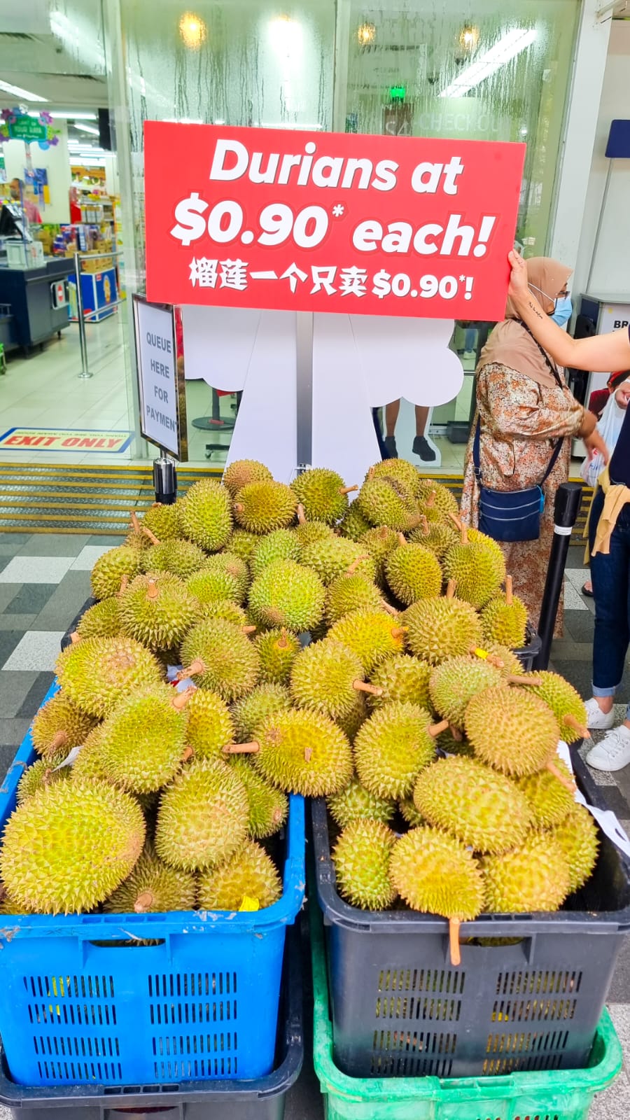 bedok fairprice durians
