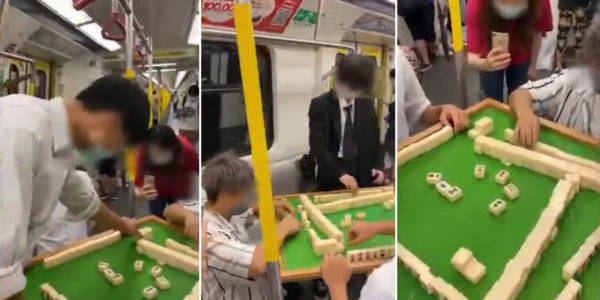 5 Men Play Mahjong On Hong Kong Train, Fined S$870 For Causing Public Nuisance