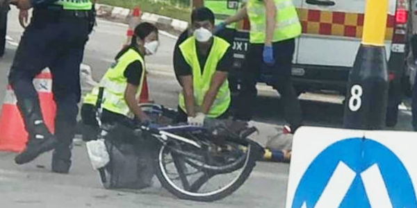 Cyclist Killed In Accident At Eunos, Lorry Driver Arrested For Reckless Driving