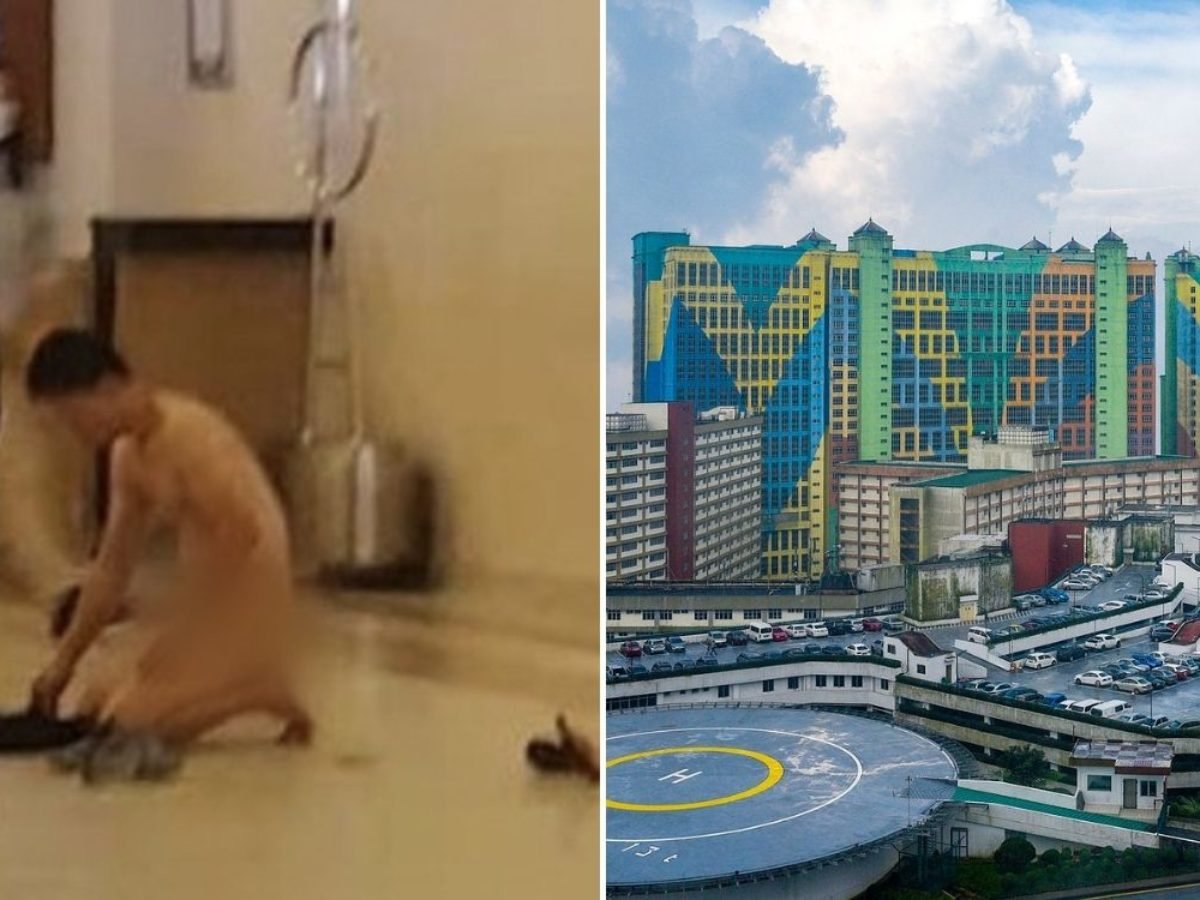 Man Strips In Genting Hotel Lobby, He Was Apparently Stressed From Work