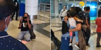 M'sian Man Returns Home From S'pore After 1.5 Years, Meets Newborn Daughter For First Time