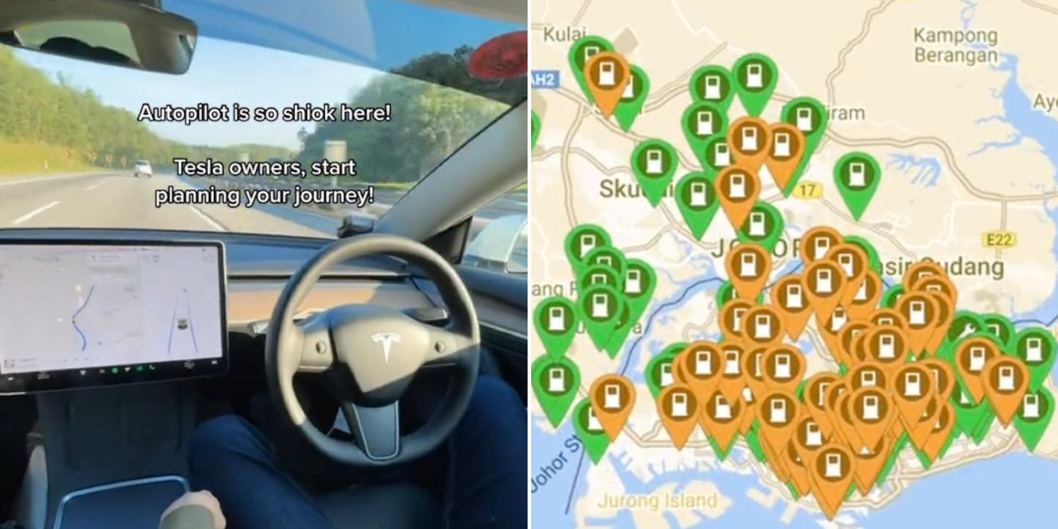 couple drives tesla autopilot to malaysia from singapore