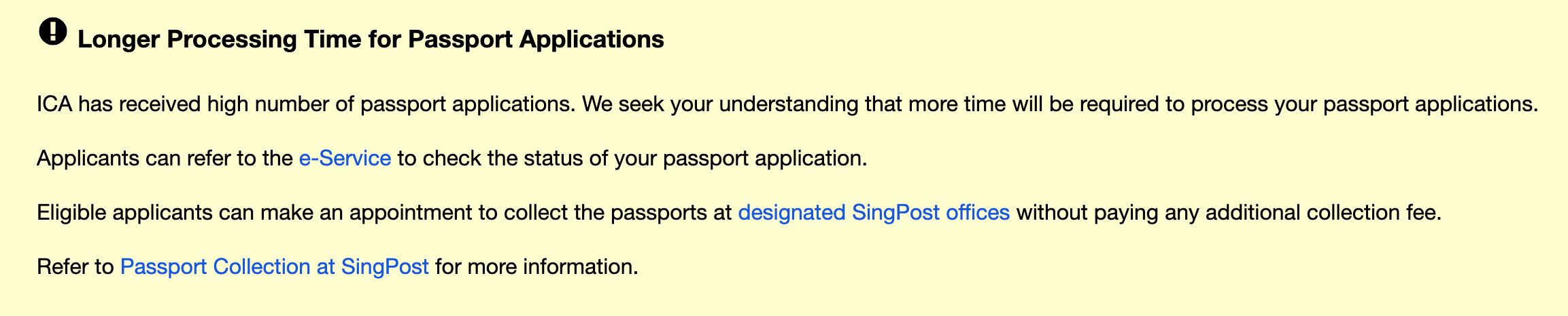 ICA passport applications