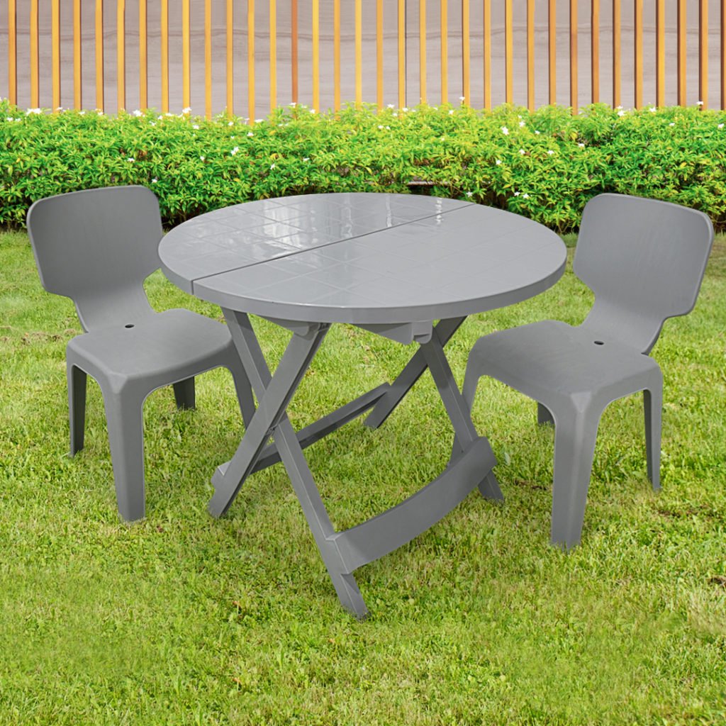 Grey Foldable Table