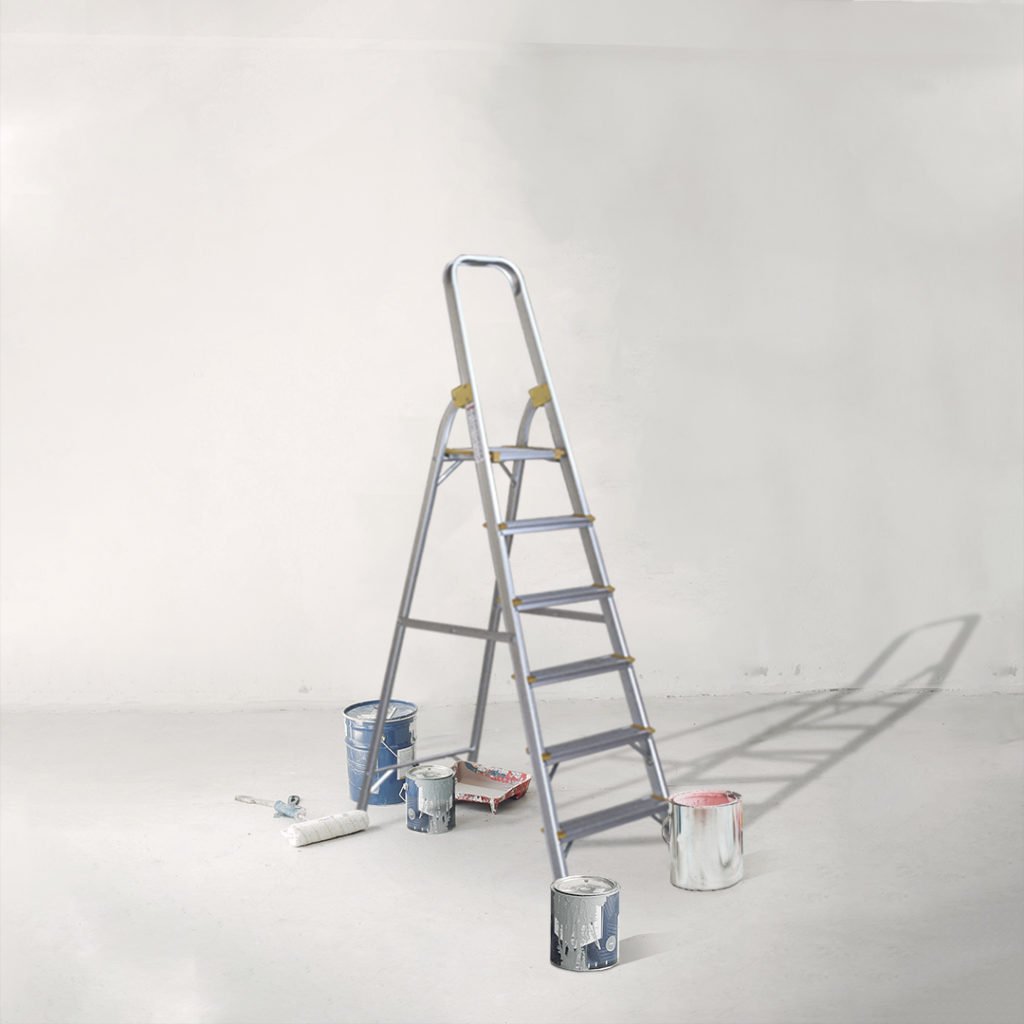 6-Step Thick Frame Aluminium Ladder