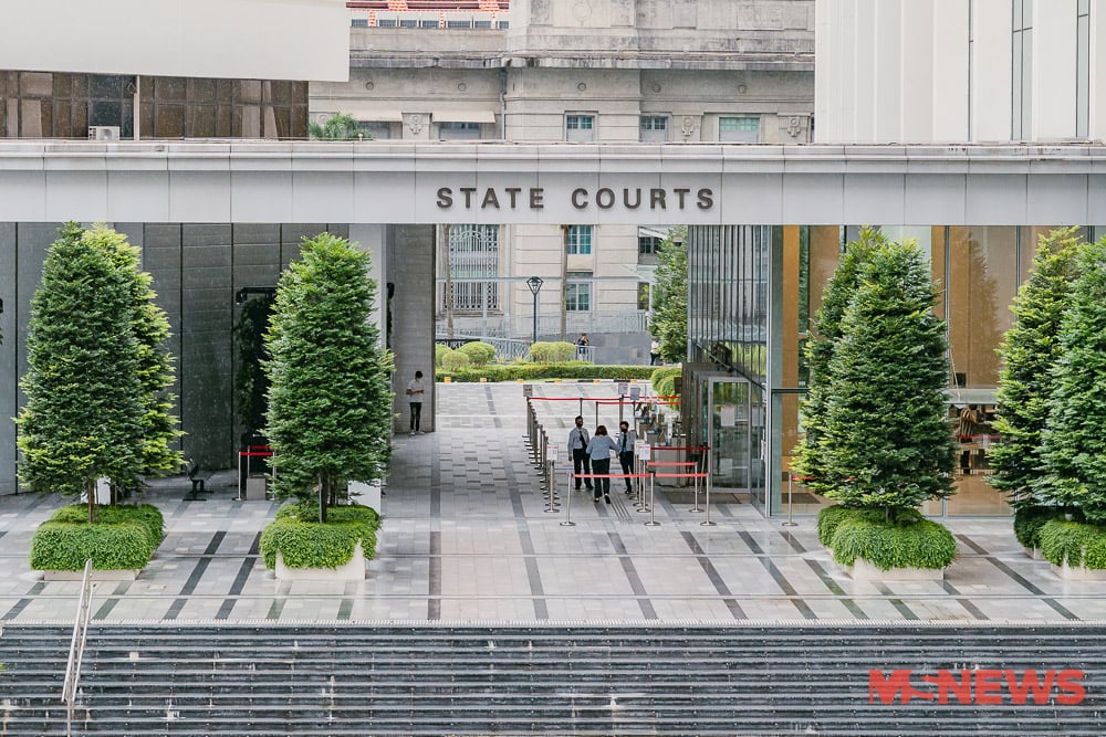 Image of state courts where a man was sentenced to three months' jail for attacking his teenage sister's boyfriend.