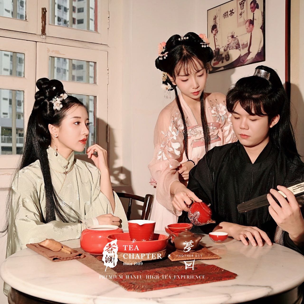 hanfu high tea photo shoot