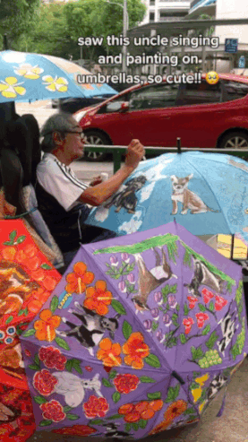 painting umbrellas