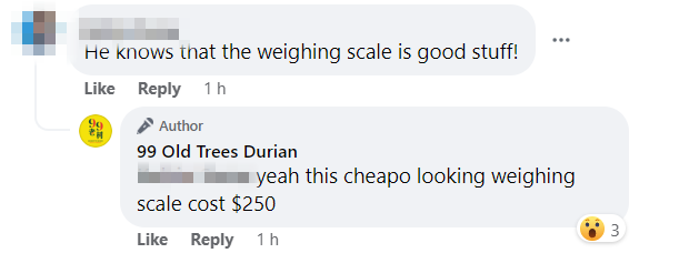 weighing scale durian stall